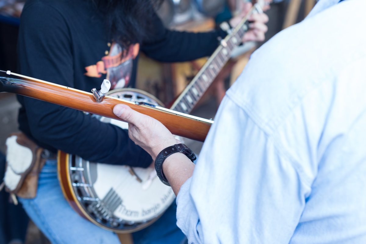 man playing guitar